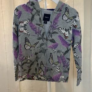 GapKids Floral/Butterfly Hoodie Rare
